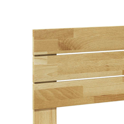 Headboard 120 cm Solid Wood Oak