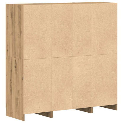 3 Piece Kitchen Cabinet Set Artisian Oak Engineered Wood