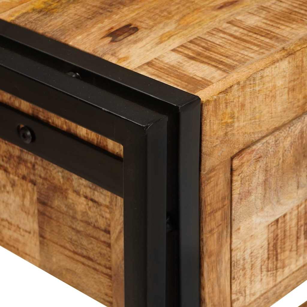 Console Tables 2 pcs Brown 161 x 33 x 75 cm Solid Mango Wood