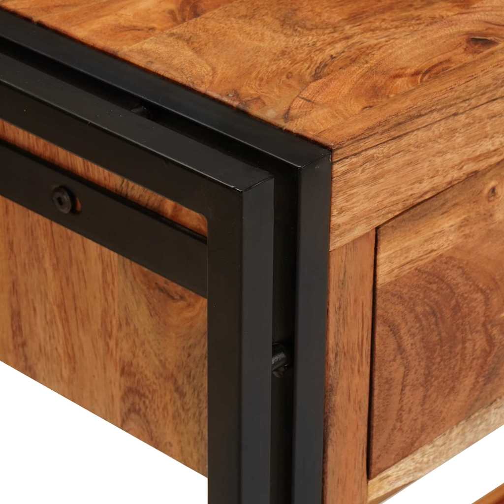 Console Tables 2 pcs Brown 161 x 33 x 75 cm Solid Acacia Wood
