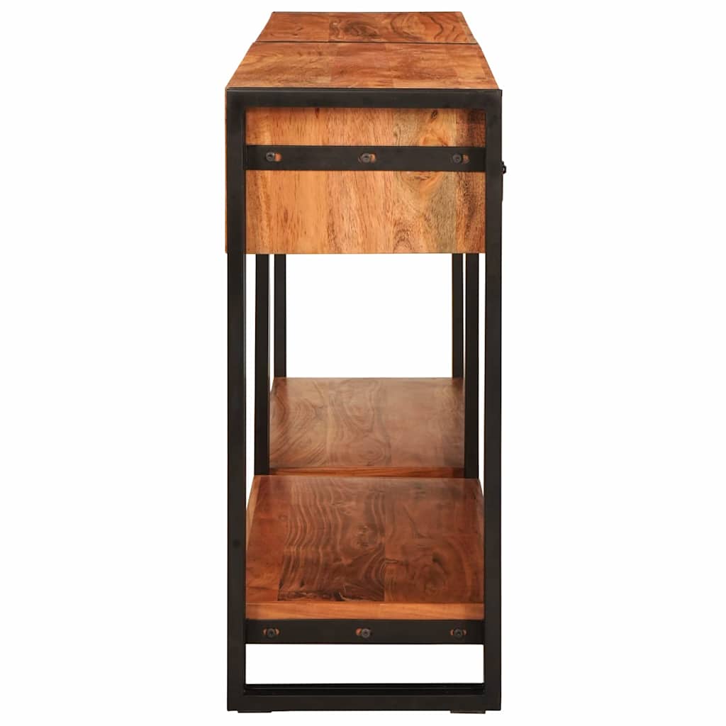 Console Tables 2 pcs Brown 161 x 33 x 75 cm Solid Acacia Wood