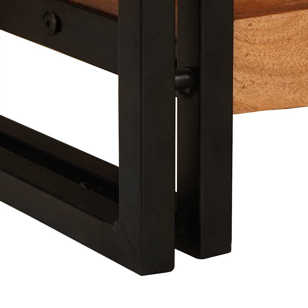 Console Tables 2 pcs Brown 200 x 33 x 75 cm Solid Acacia Wood