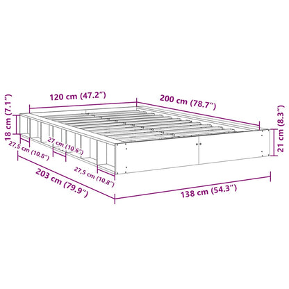Bed Frame | Oak | Solid Oak wood | Double | Storage | Bed Frame
