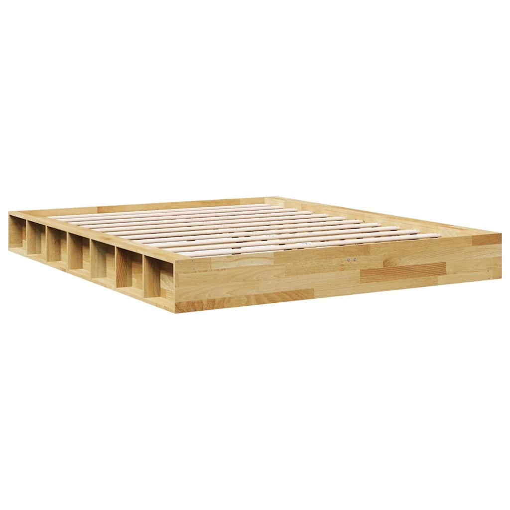 Bed Frame | Oak | Solid Oak Wood, Plywood Slats | Double | Bed Frame