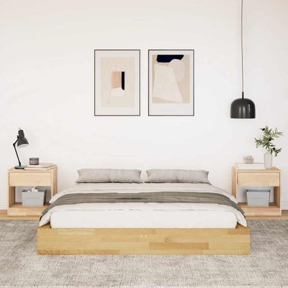 Bed Frame | Oak | Solid Oak Wood, Plywood Slats | Double | Bed Frame