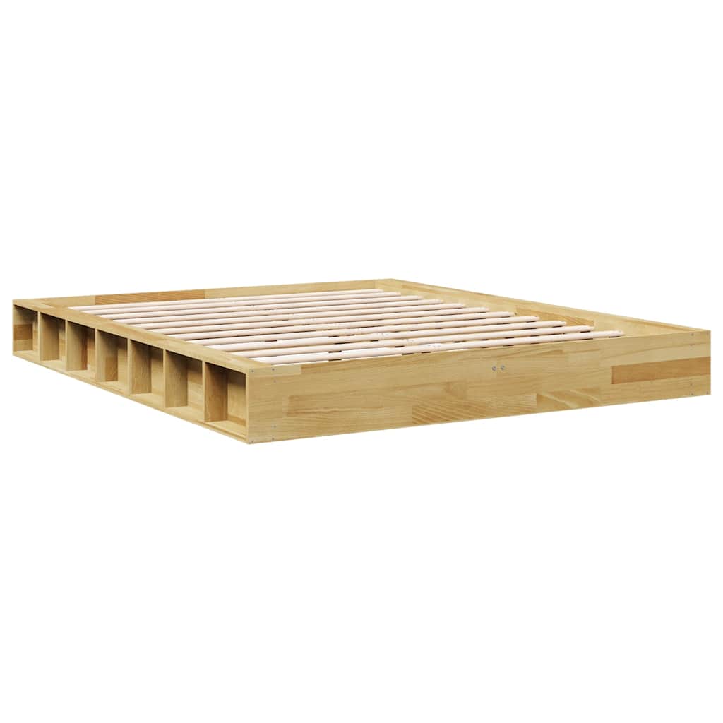 Bed Frame | Oak | Solid Oak Wood, Plywood Slats | Double | Bed Frame