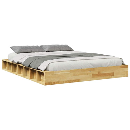 Bed Frame | Oak | Solid oak wood, Plywood | Double | Storage | Bed Frame