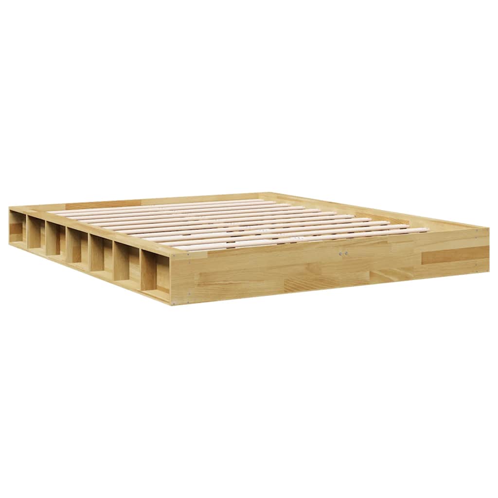 Bed Frame | Oak | Solid oak wood, Plywood | Double | Bed Frame