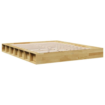 Bed Frame | Oak | Solid oak wood, Plywood | Double | Bed Frame