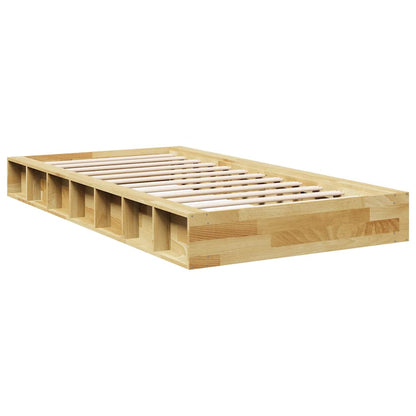 Bed Frame | Oak | Solid Oak Wood | 90x190 cm | Bed Frame | Rectangular