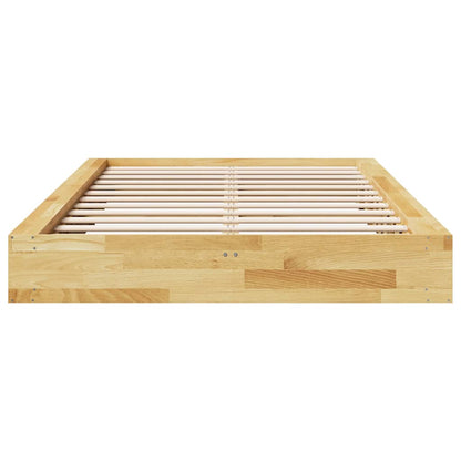 Bed Frame | Oak | Solid oak wood | Double | Bed Frame | Rectangular