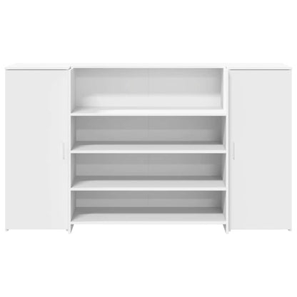 Reception Desk White 180x50x103.5 cm Engineered Wood