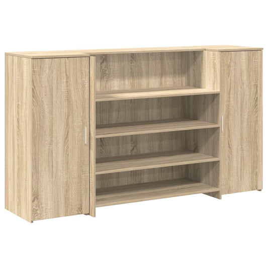 Reception Desk Sonoma Oak 180x50x103,5 cm Engineered Wood