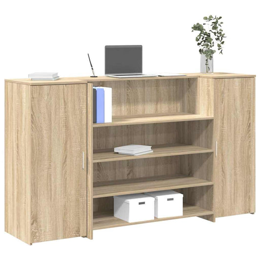 Reception Desk Sonoma Oak 180x50x103,5 cm Engineered Wood