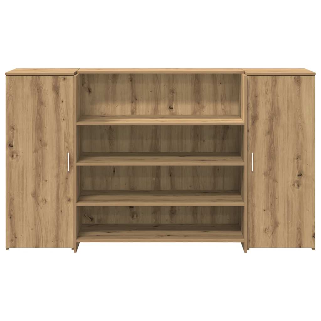Reception Desk Artisan Oak 180x50x103.5 cm Engineered Wood