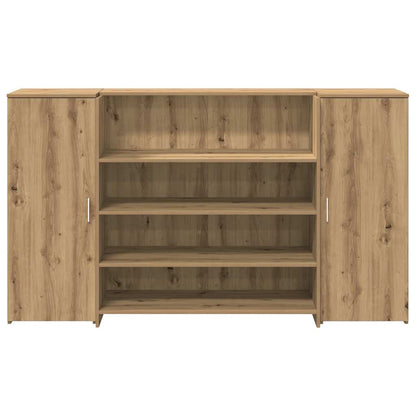Reception Desk Artisan Oak 180x50x103.5 cm Engineered Wood