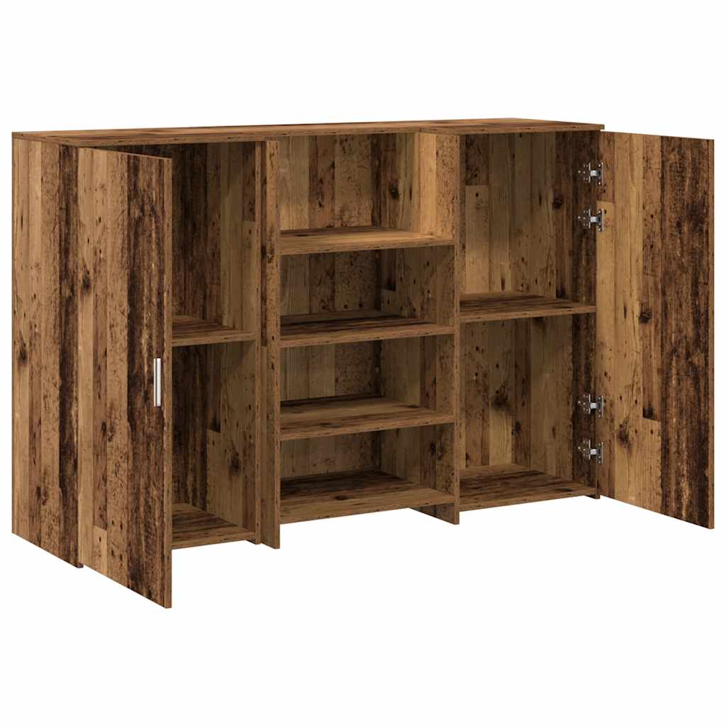 Reception Desk Old Wood 155x50x103.5 cm Engineered Wood