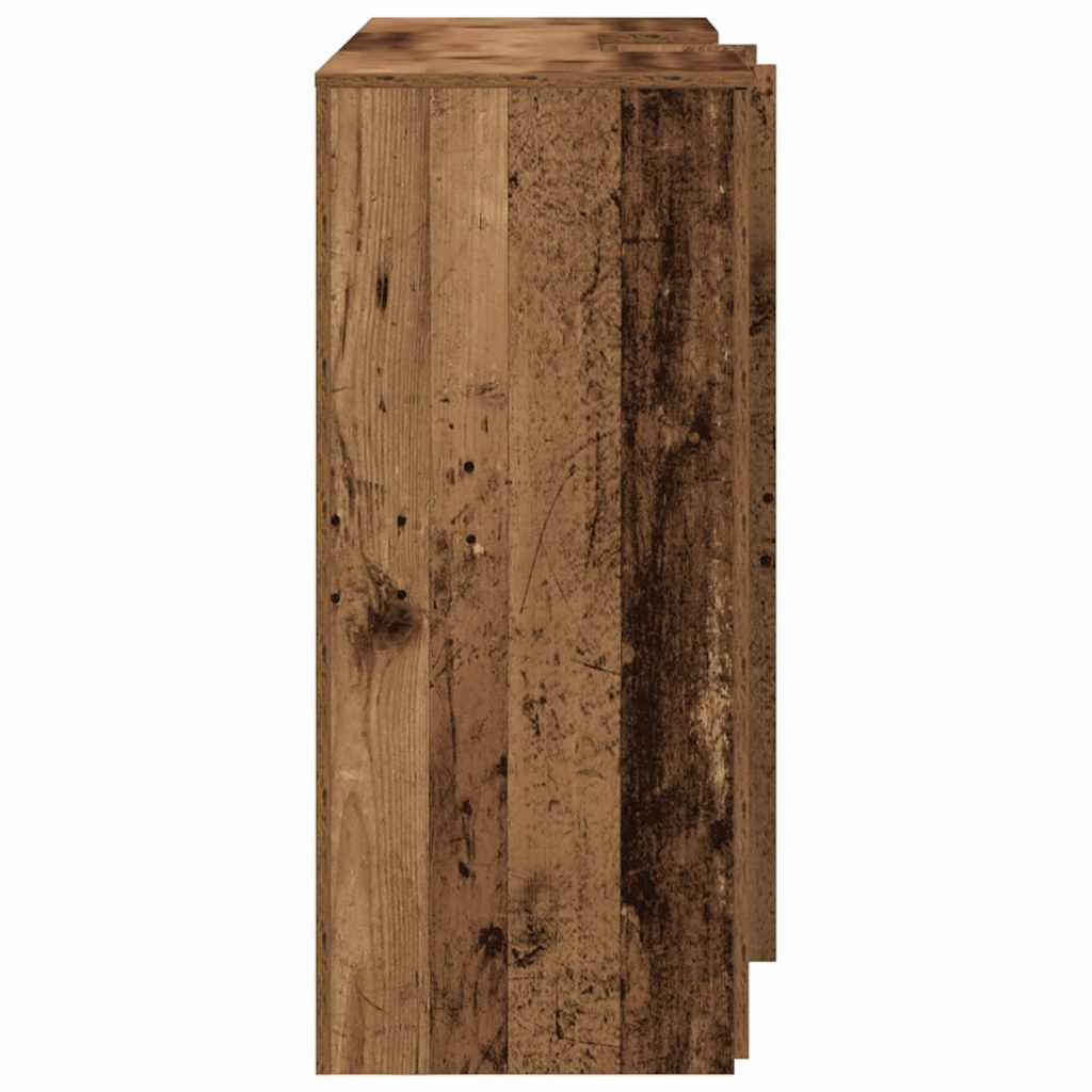 Reception Desk Old Wood 155x50x103.5 cm Engineered Wood