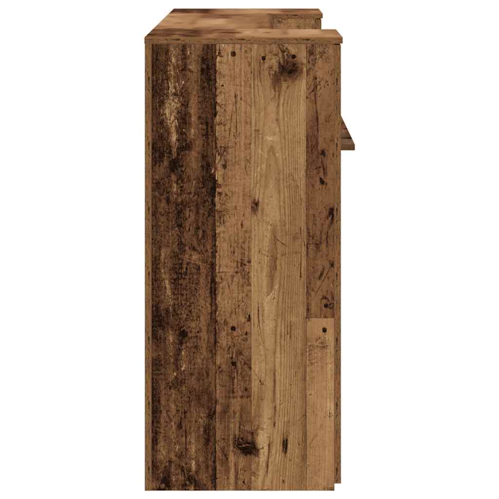 Reception Desk Old Wood 180x50x103.5 cm Engineered Wood