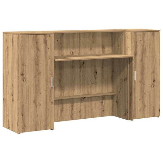 Reception Desk Artisan Oak 180x50x103.5 cm Engineered Wood