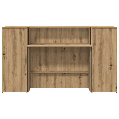 Reception Desk Artisan Oak 180x50x103.5 cm Engineered Wood
