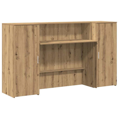 Reception Desk Artisan Oak 180x50x103.5 cm Engineered Wood