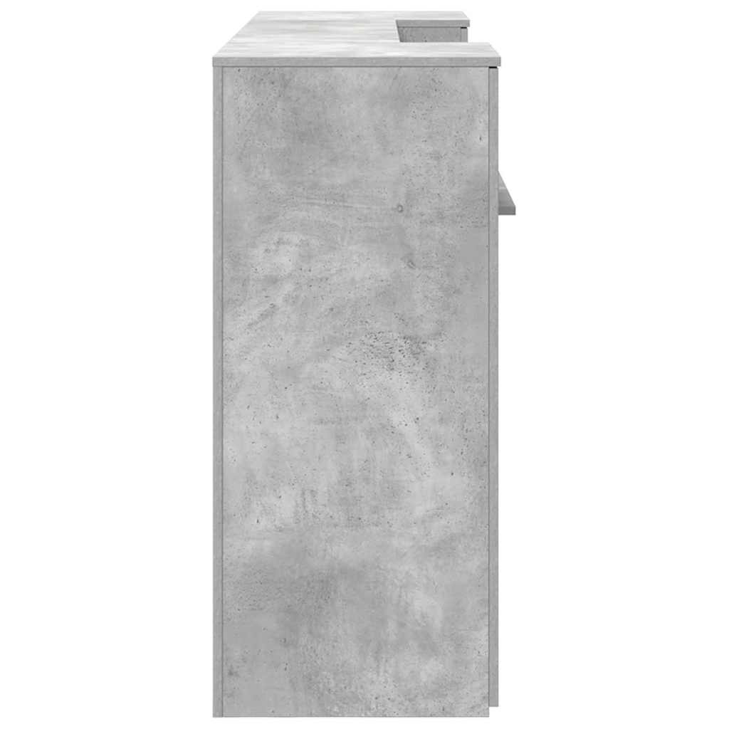 Reception Desk Concrete Grey 200x50x103.5 cm Engineered Wood