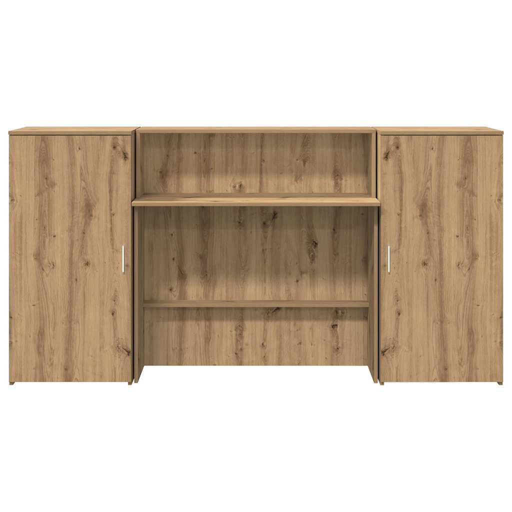 Reception Desk Artisan Oak 200x50x103.5 cm Engineered Wood