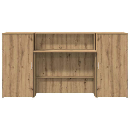 Reception Desk Artisan Oak 200x50x103.5 cm Engineered Wood