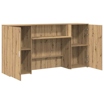 Reception Desk Artisan Oak 200x50x103.5 cm Engineered Wood