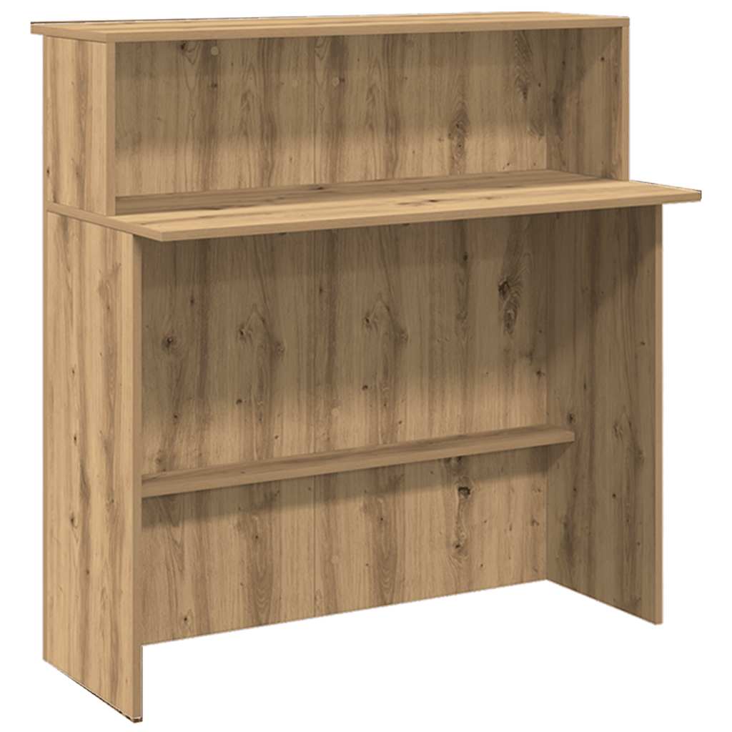 Reception Desk Artisan Oak 200x50x103.5 cm Engineered Wood