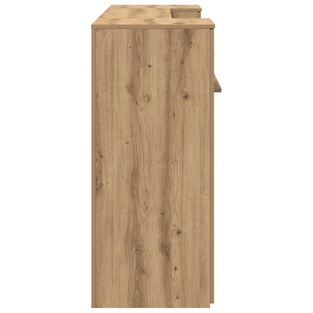 Reception Desk Artisan Oak 200x50x103.5 cm Engineered Wood