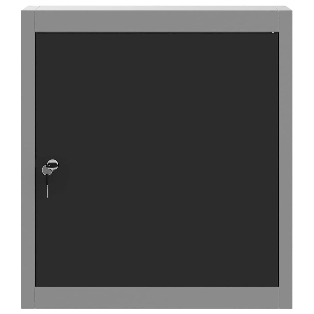 Tool Cabinet with Shelf Black and Grey 50 x 20 x 55 cm
