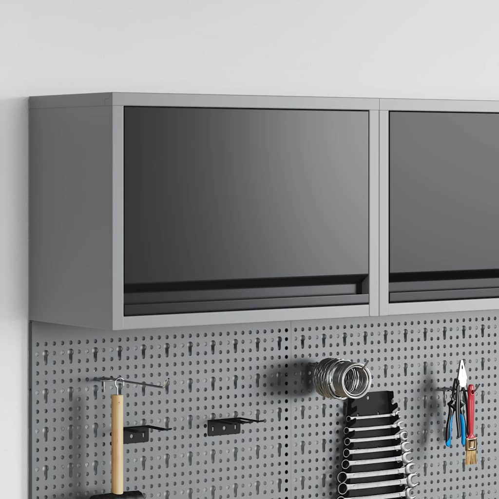 Tool Cabinet with Storage Black and Grey 50 x 25 x 35 cm