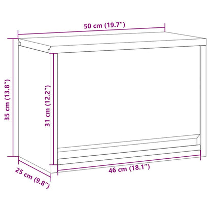Tool Cabinet with Storage Black and Grey 50 x 25 x 35 cm