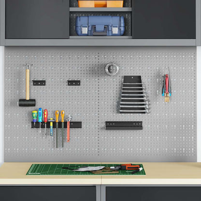 Tool Wall Panel 2 pcs Grey 100 x 1 x 60 cm