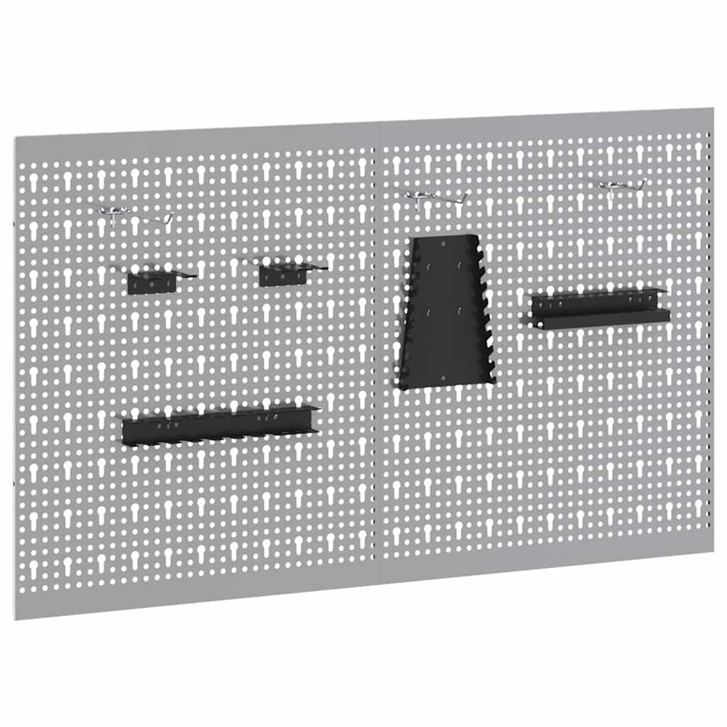 Tool Wall Panel 2 pcs Grey 100 x 1 x 60 cm