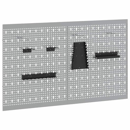 Tool Wall Panel 2 pcs Grey 100 x 1 x 60 cm