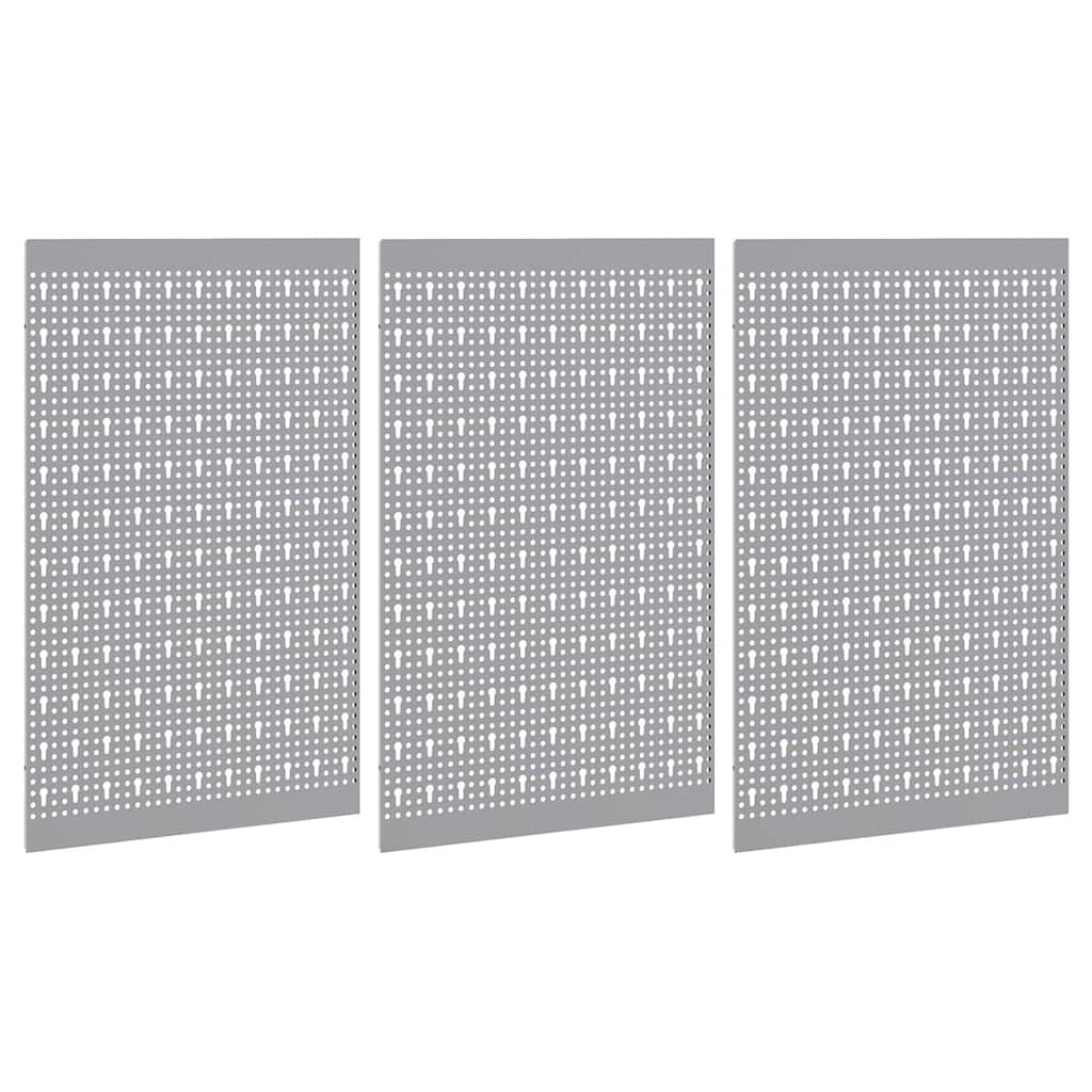 Tool Wall Panel 3 pcs Grey 150 x 1 x 60 cm