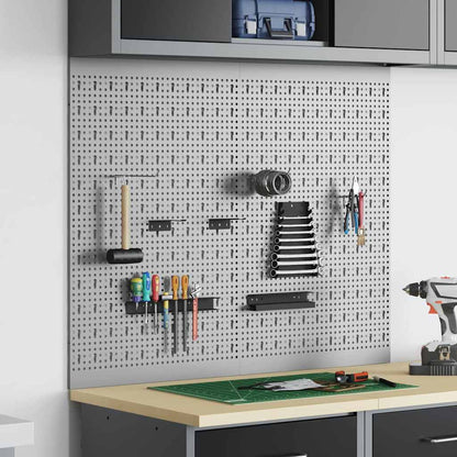Tool Wall Panel 2 pcs Grey 100 x 1 x 80 cm