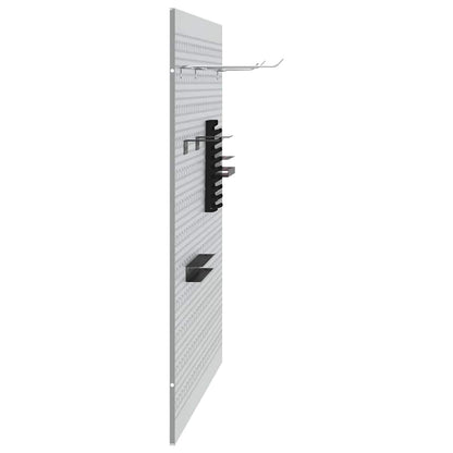 Tool Wall Panel 2 pcs Grey 100 x 1 x 80 cm
