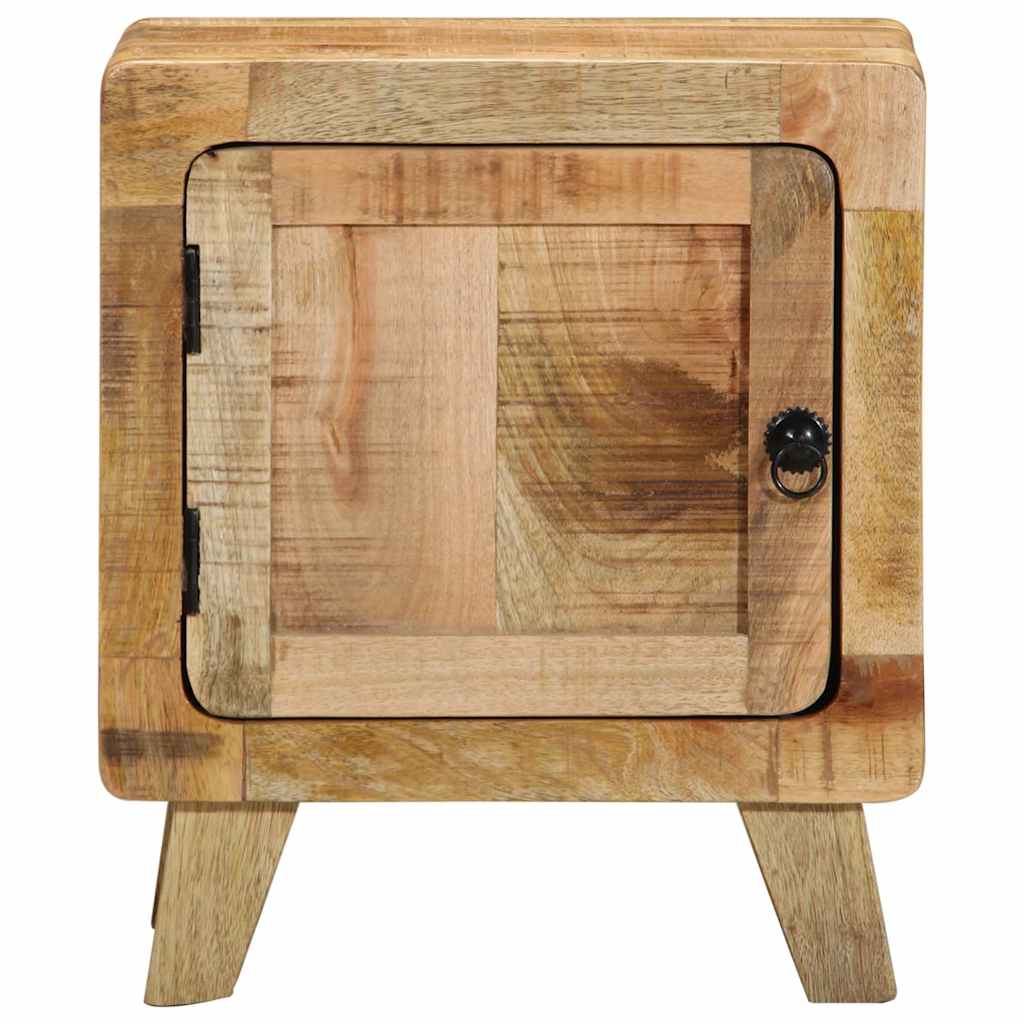 Bedside Cabinet 2 pcs 40x32x46 cm Solid Wood Rough Mango