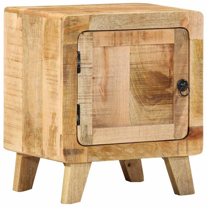 Bedside Cabinet 2 pcs 40x32x46 cm Solid Wood Rough Mango