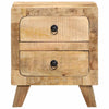 Bedside Cabinet 40x32x46 cm Solid Wood Rough Mango
