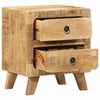 Bedside Cabinet 40x32x46 cm Solid Wood Rough Mango