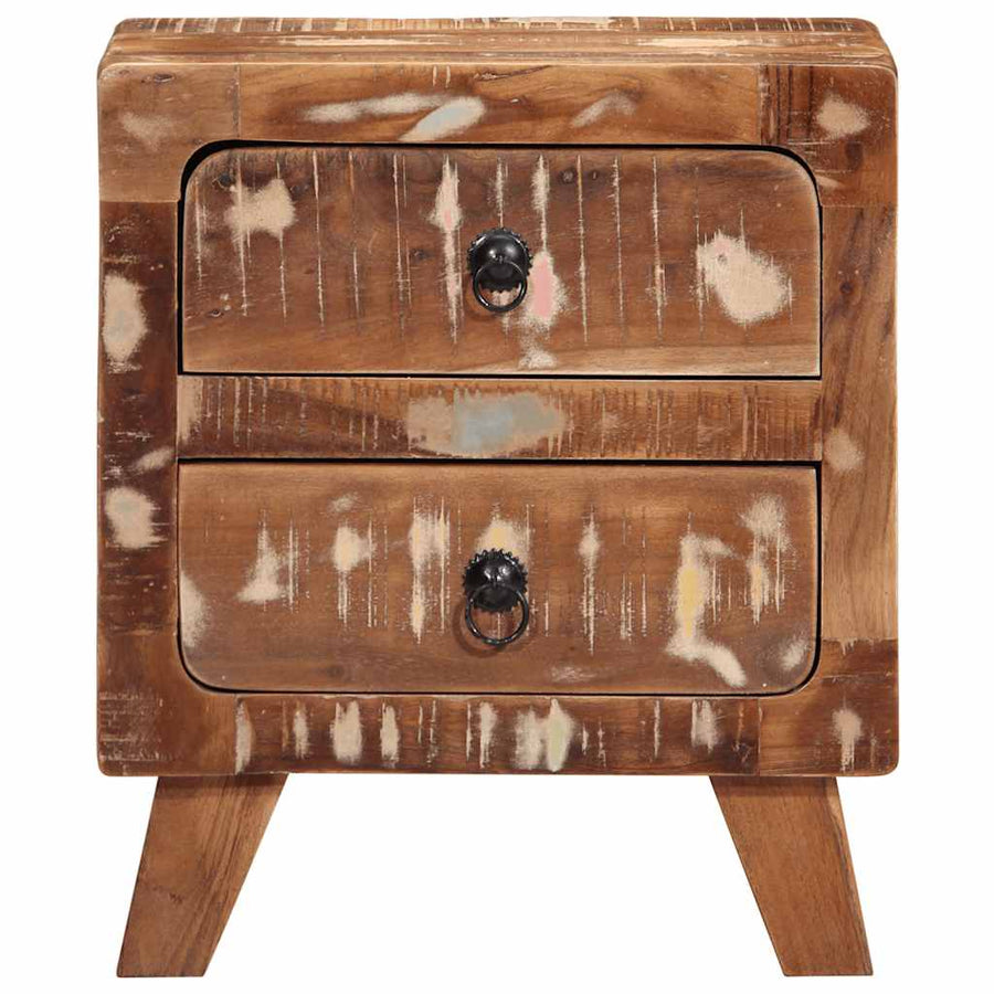Bedside Cabinet 2 pcs 40x32x46 cm Solid Wood Reclaimed