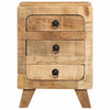 Bedside Cabinet 37x32x50 cm Solid Wood Rough Mango