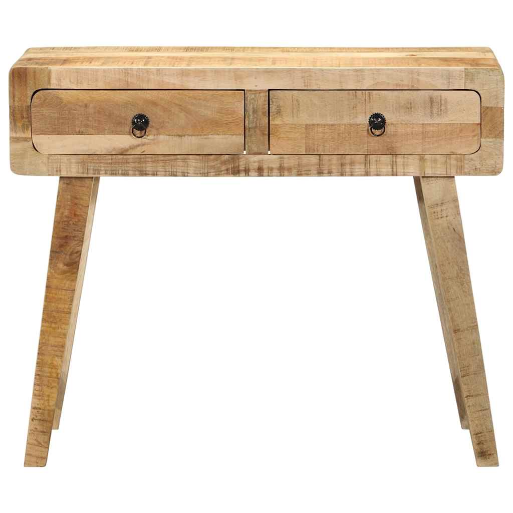 Console Table 90x32x75 cm Solid Wood Rough Mango