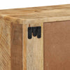Wall-mounted TV Cabinet 100x32x25 cm Solid Wood Rough Mango