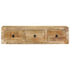 Wall-mounted TV Cabinet 100x32x25 cm Solid Wood Rough Mango